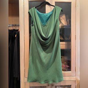 Trina Turk Shift Dress with Cowl Backline